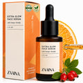 Extra Glow Face Oil Serum for Glowing Skin – Hydrating Ayurvedic Facial Oil with Rosehip & Vitamin E – Lightweight Makeup Primer for Dry, Dull & Sensitive Skin - 1 oz